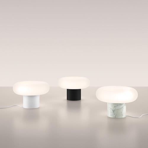 Lampe de table - ITKA BASE - Danese - en verre / en céramique / en marbre