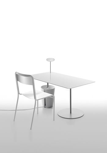 Bureau sur pied - BINCAN  - Danese - contemporain / en métal / droit