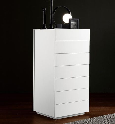 Chiffonnier contemporain - LINEA - Fimes dei Longoni di Longoni G.& C. - en bois laqué / blanc