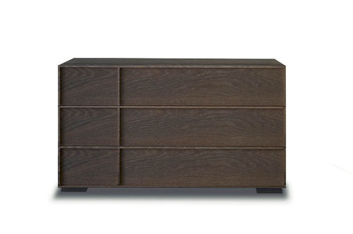 Commode contemporaine - PARK  - Fimes dei Longoni di Longoni G.& C. - en bois / 3 tiroirs / marron