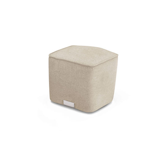 Pouf contemporain - Nel - maxdivani - en tissu / en cuir / autres formes