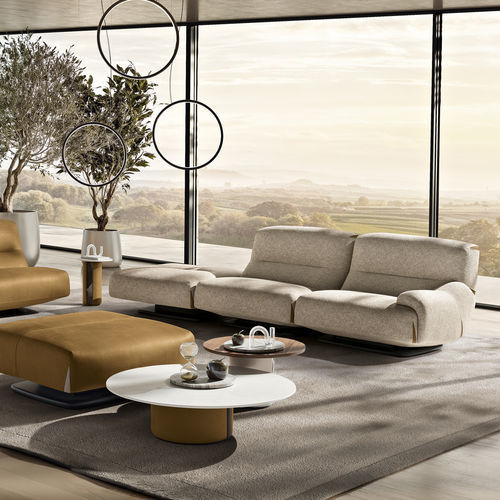 Canapé modulable - Swing - maxdivani - contemporain / en tissu / en cuir