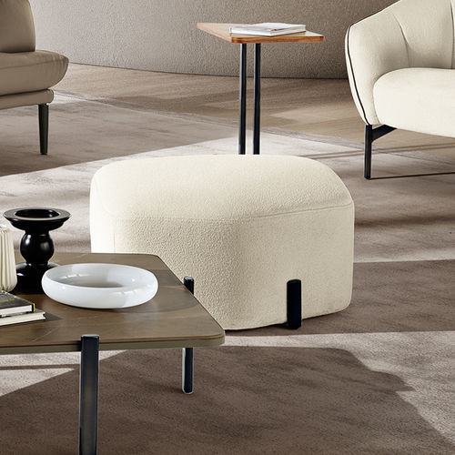 Pouf contemporain - Muzzle - maxdivani - en tissu / en cuir / autres formes