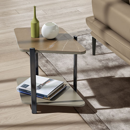 Table d'appoint contemporaine - Muzzle - maxdivani - en bois / avec piètement en métal / résidentielle