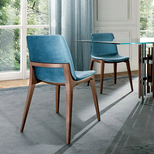 Chaise de salle à manger contemporaine - ELLEN - Pacini & Cappellini - d'intérieur / en tissu / en cuir