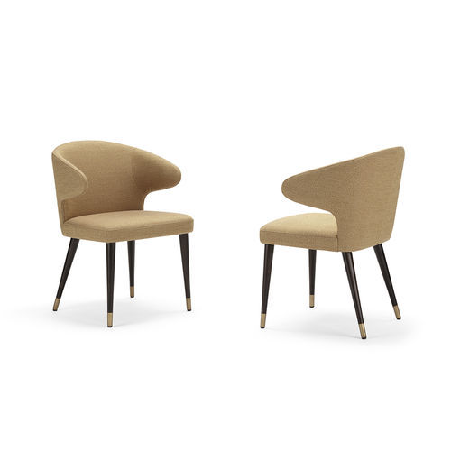 Chaise contemporaine - NORA - Pacini & Cappellini - d'intérieur / en tissu / en simili cuir