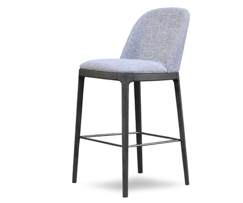 Chaise de bar contemporaine - GRACE - Pacini & Cappellini - d'intérieur / en tissu / avec piètement en frêne
