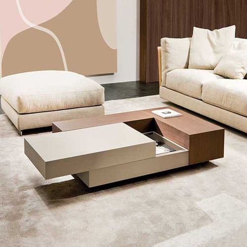Table basse contemporaine - ATOLLO - Pacini & Cappellini - en frêne / en placage de bois / en fibre de bois