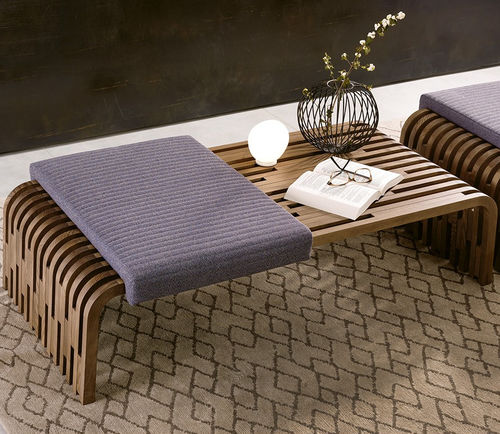Table basse contemporaine - MILLERIGHE - Pacini & Cappellini - en noyer / en bois massif / en frêne
