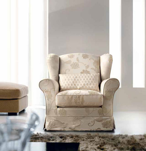 Fauteuil visiteur classique - MOON - Cava - en tissu / à oreilles / professionnel