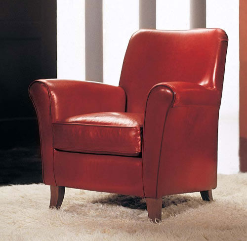 Fauteuil classique - MICHELLE - Cava - en cuir
