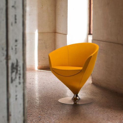 Chaise contemporaine - FEUSS : 1620 B02G - Cizeta - d'intérieur / en tissu / avec piètement en métal
