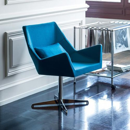 Fauteuil contemporain - PRISMA : 1670 PO - Cizeta - en tissu / en hêtre / en métal