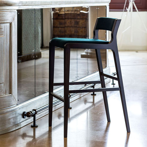 Chaise de bar contemporaine - ARTÙ : 2113 SG - Cizeta - d'intérieur / en tissu / en cuir