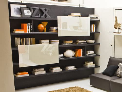 Bibliothèque modulable - BOISERIE - Clei - contemporaine / en bois / en bois laqué