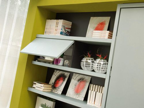 Bureau contemporain - ULISSE - Clei - en stratifié / avec lit escamotable