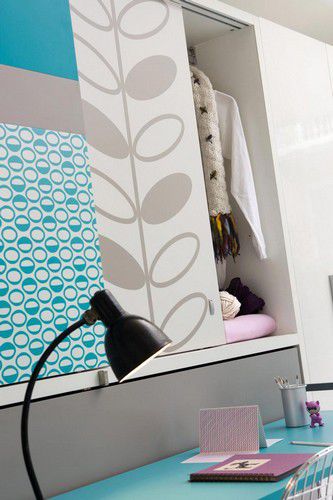 Armoire contemporaine - POPPIBOARD - Clei - en bois / à portes battantes / pont de lit