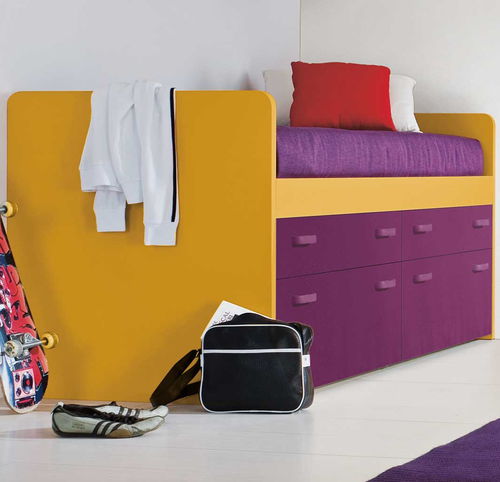 Lit simple - LOBBY BOX - Clever - contemporain / pour enfant / à tiroir