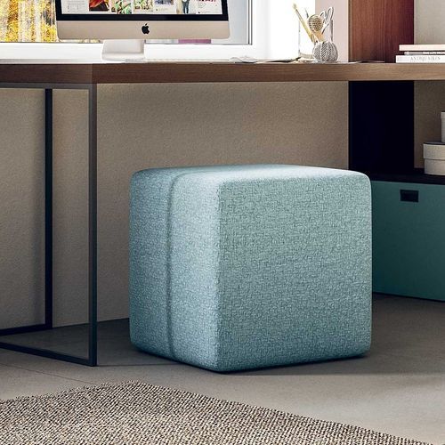Pouf contemporain - START - Clever - en tissu / en cuir / carré