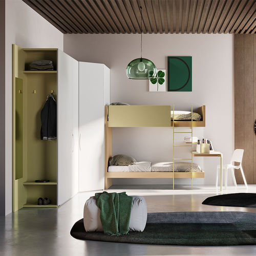 Chambre d'enfant blanche - Start s24 - Clever - grise / verte / noire