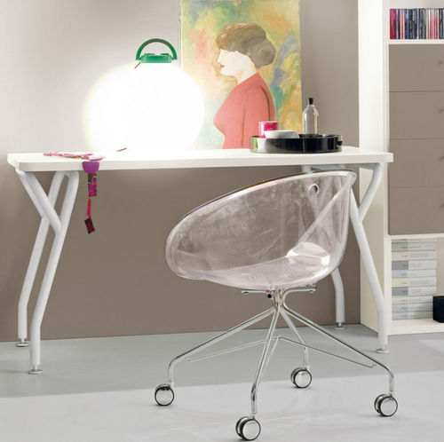 Bureau sur pied - START  - Clever - contemporain / en bois / droit