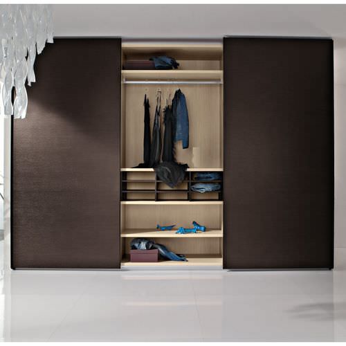 Armoire contemporaine - FEBE - Clever - en bois / à porte coulissante / à tiroir