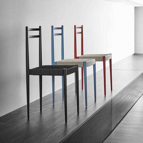 Chaise contemporaine - EXCLUSIVE : GIÒ - Colico - d'intérieur / en tissu / en corde