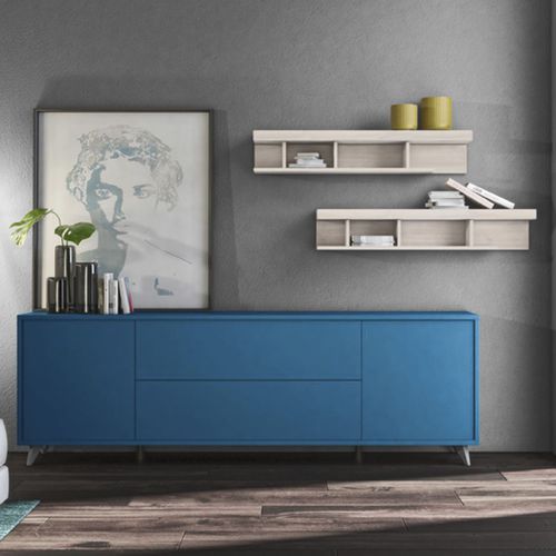 Buffet contemporain - GOLF L105   - ColombiniCasa - en bois laqué / avec tiroirs / 4 pieds