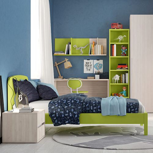Chambre d'enfant verte - TARGET C204   - ColombiniCasa - en bois laqué / mixte