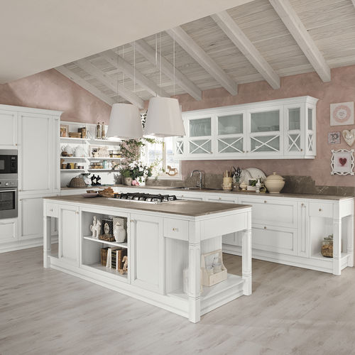 Cuisine classique - SINFONIA - ColombiniCasa - en bois / avec îlot / en L