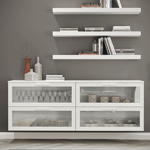 Buffet mural - ARCADIA ES04 - ColombiniCasa - contemporain / en bois laqué / avec étagère