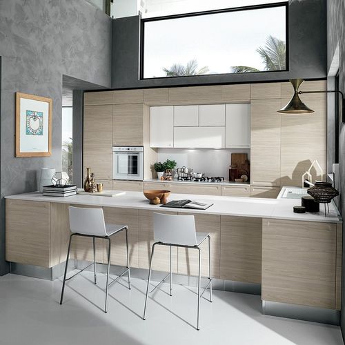 Cuisine contemporaine - ISLA - ColombiniCasa - en polymère / avec îlot / en L