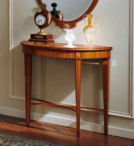 Console de style Biedermeier - 208 - Colombo Mobili - en cerisier / demi-lune / résidentielle