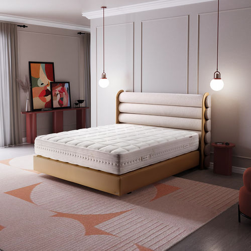 Tête de lit pour lit double - Valentina - Colunex - contemporaine / en tissu / beige