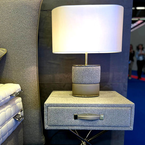 Lampe de chevet - Glam  - Colunex - en métal / en tissu / contemporaine