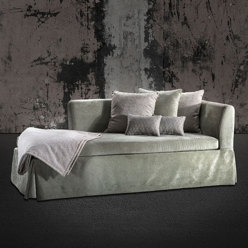 Méridienne contemporaine - Colunex - en tissu / grise