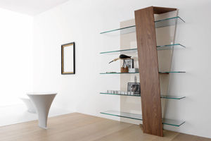 Étagère murale - BOOK - Compar - contemporaine / en bois / en verre