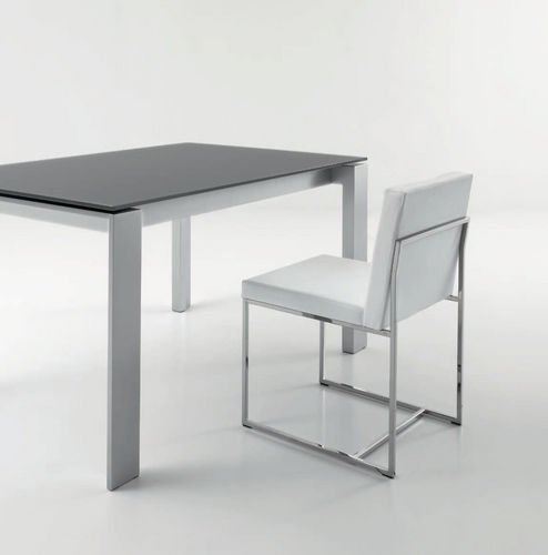 Chaise contemporaine - CHIC  - Compar - en tissu / avec piètement en métal / luge