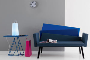 Canapé design original - KARINA - Compar - en tissu / bleu / 2 places