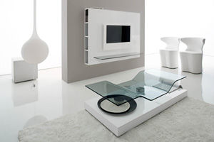 Table basse design original - WIND - Compar - en verre / courbée / résidentielle