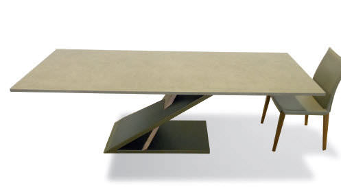 Table contemporaine - ZED - Compar - en bois / en céramique / rectangulaire