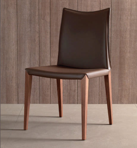 Chaise contemporaine - FLORA - Compar - en cuir / résidentielle / sans accoudoirs