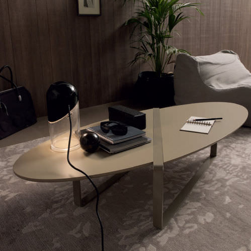 Table basse contemporaine - SMART - Compar - en bois laqué / ronde / résidentielle