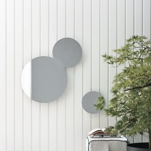 Miroir mural - BOLLE  - TOMASELLA INDUSTRIA MOBILI - contemporain / rond / argenté