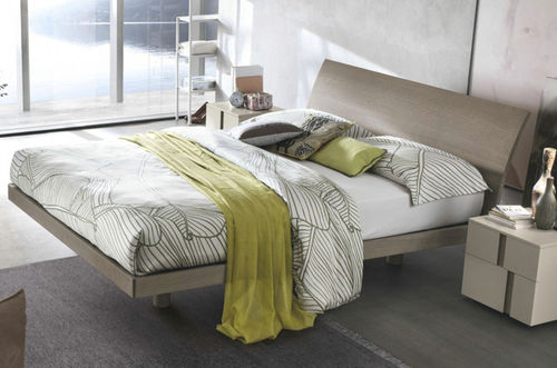 Lit simple - NARCISO - TOMASELLA INDUSTRIA MOBILI - contemporain / avec tête de lit / avec base de rangement