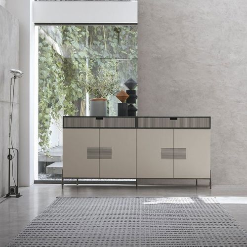 Buffet contemporain - Madia Time - TOMASELLA INDUSTRIA MOBILI - en bois laqué / en chêne / en noyer