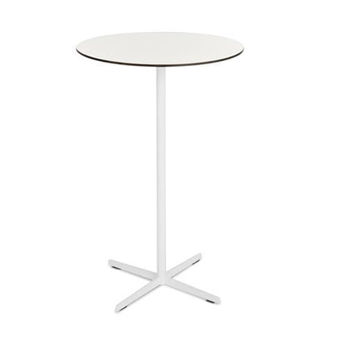 Table contemporaine - Rab - Coro - en stratifié / avec piètement en acier inoxydable / ronde