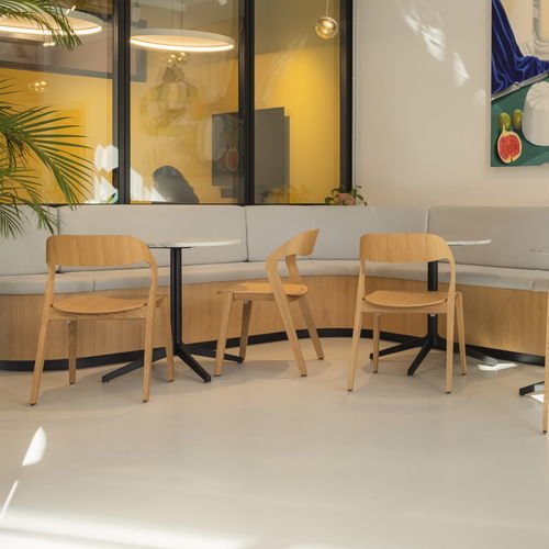 Chaise contemporaine - Mixis RS - Crassevig - d'intérieur / en bois massif / en contreplaqué moulé