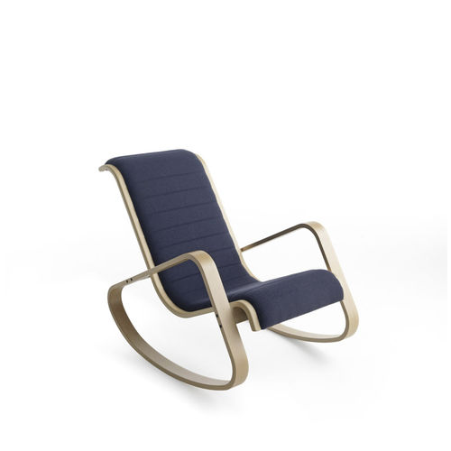 Fauteuil contemporain - DONDOLO - Crassevig - en tissu / en cuir / en bois massif