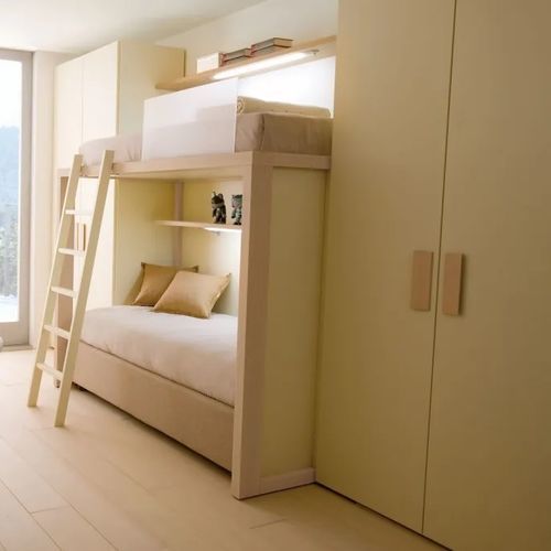Chambre d'enfant marron - 7001 - DKS Srl - en bois